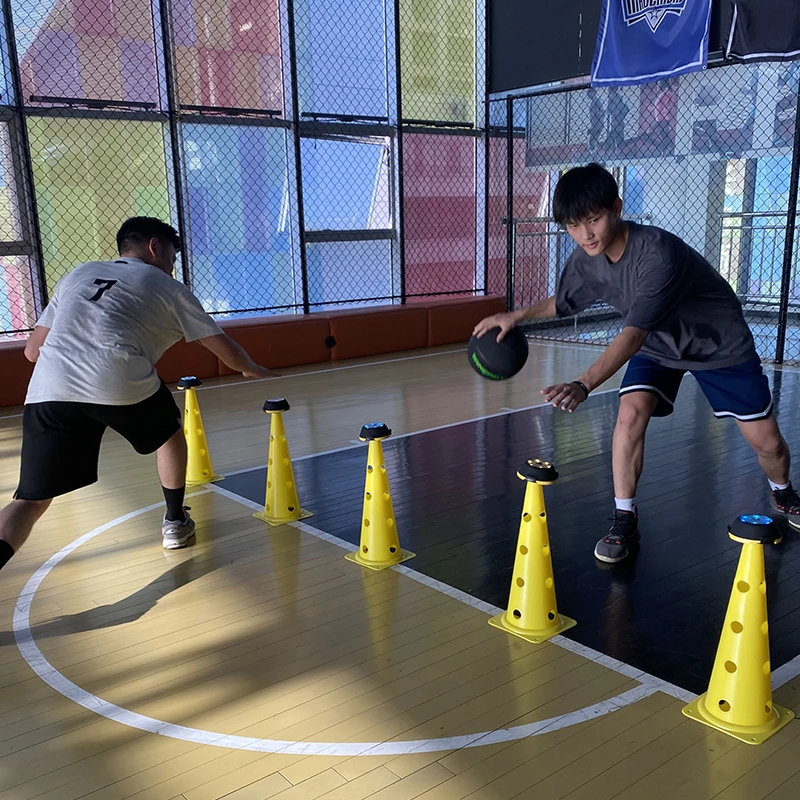 Basketball Football Boxing Sports Flash Reflex Fit Equipment Speed Agility Lamp Reaction Training Light 6 Lights+app LOW MOQ
