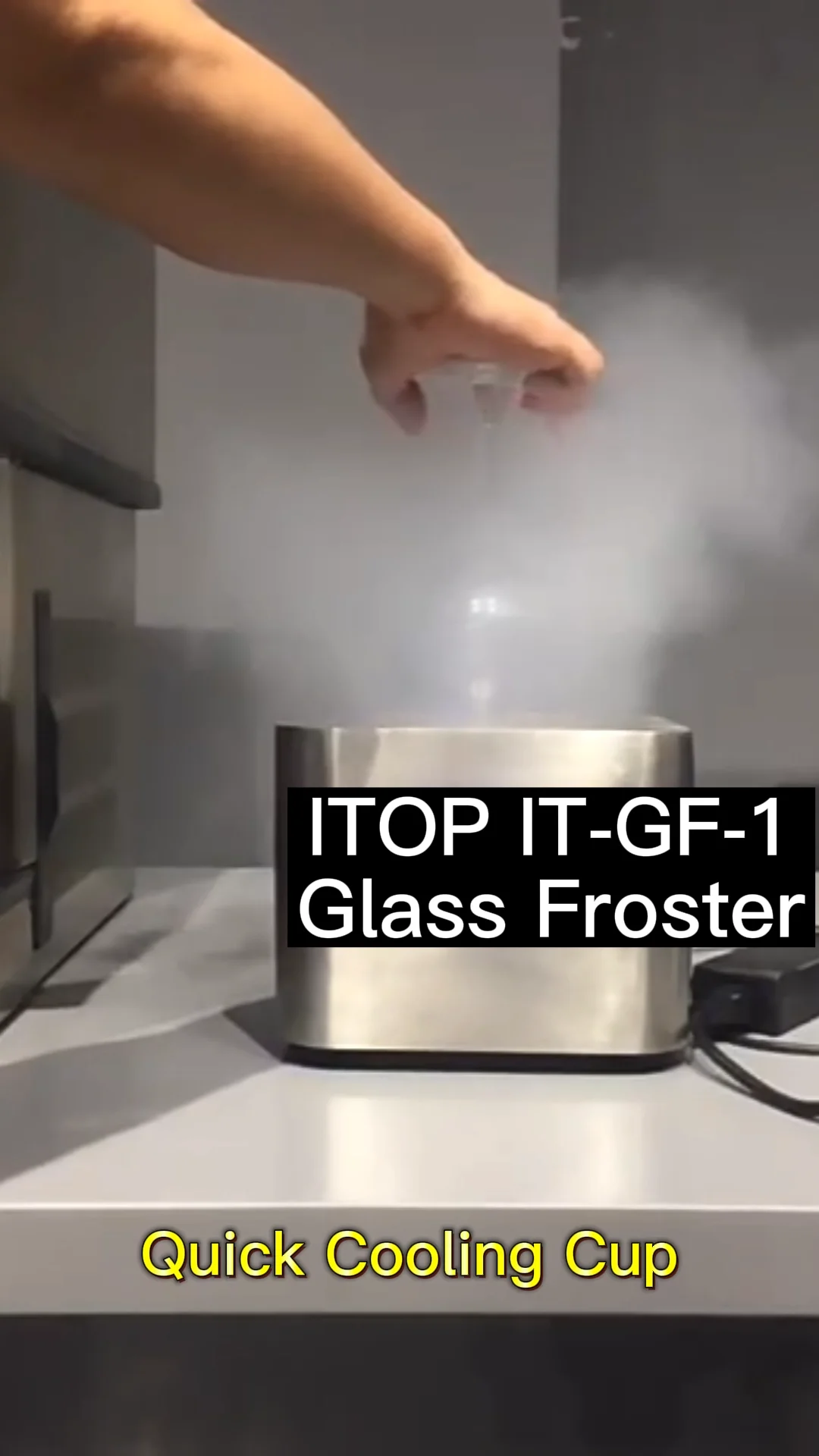 Co2 Glass Chiller Sanitizer 220v Rapid Chill Countertop Mount Chilling