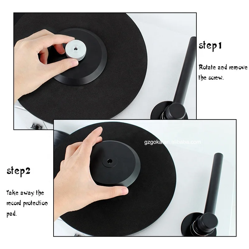 Factory Recommend Semi Automatic Vacuum Turntable Records Cleaning Machine with Cleaner Brush