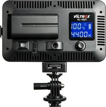 VILTROX VL-162T CRI95+ LED Video Light, Portable Camera Photo Light Panel Dimmable for DSLR Camera Camcorder with Battery detail image