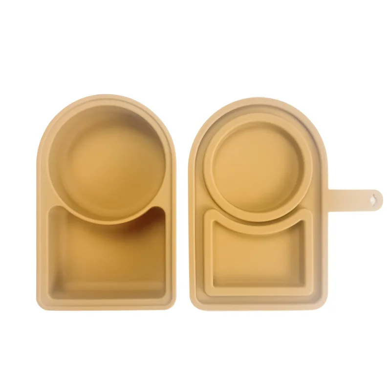 Portable Snack Container with Lid Mini Heatable Microwavable New Silicone Food Snack Box Dipping Sauce Container for Lunch Boxes manufacture