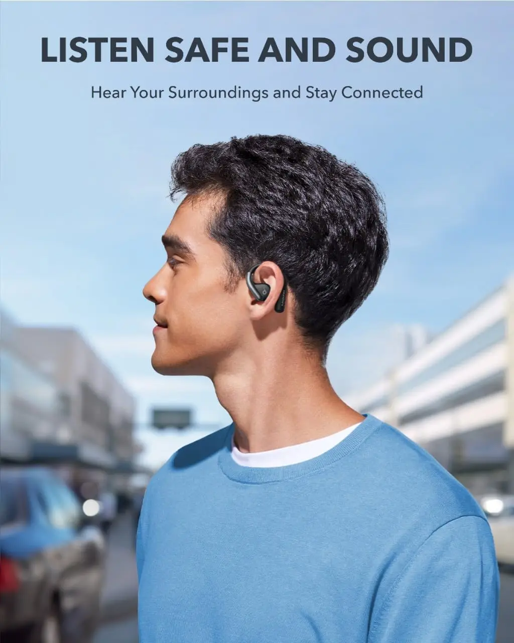 Cuffie Bluetooth Open-Ear Soundcore AeroFit - Comfort Ultra, IPX7, 42H Batteria, Bluetooth 5.3 - Foto 4