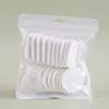 White-Square Round  (20pcs)