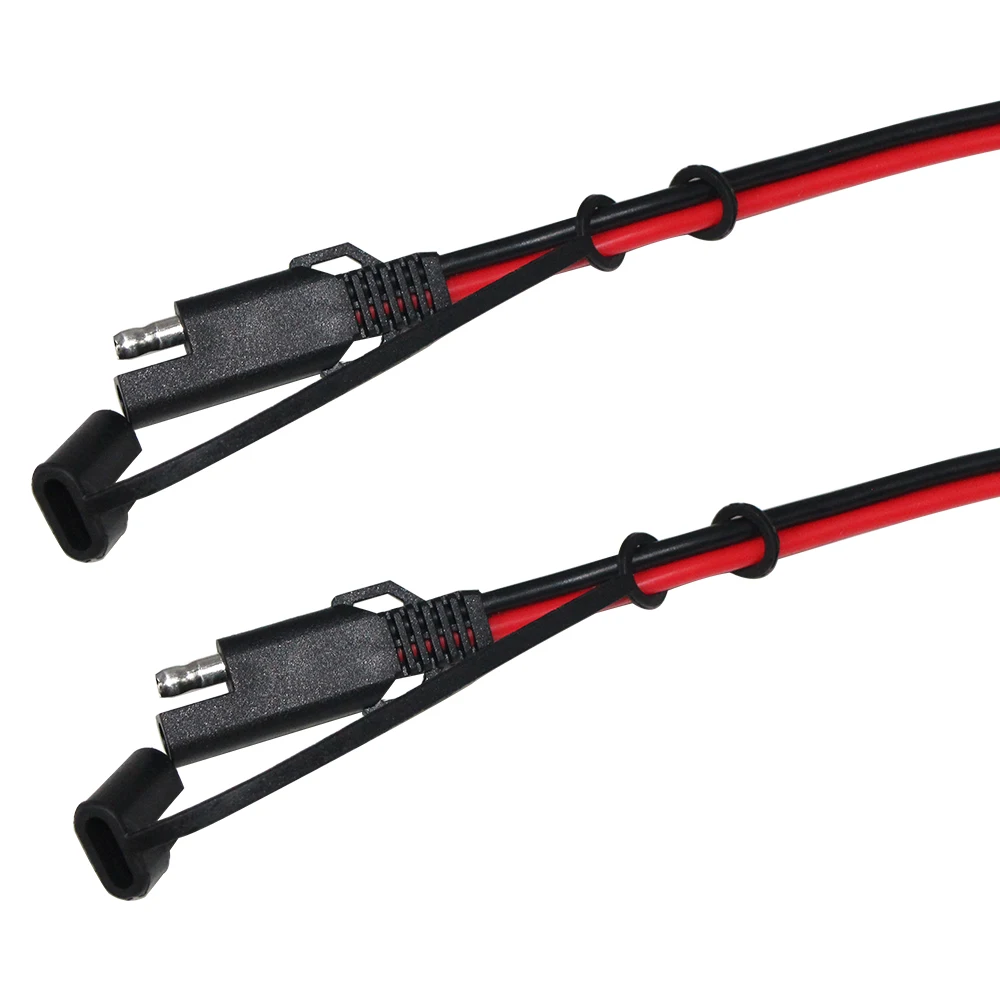 Cavo Di Prolunga Solare SAE Con Clip A Coccodrillo | 14 AWG 1 Metro, Fusibili 15A/20A, Per Batterie E Pannelli Solari