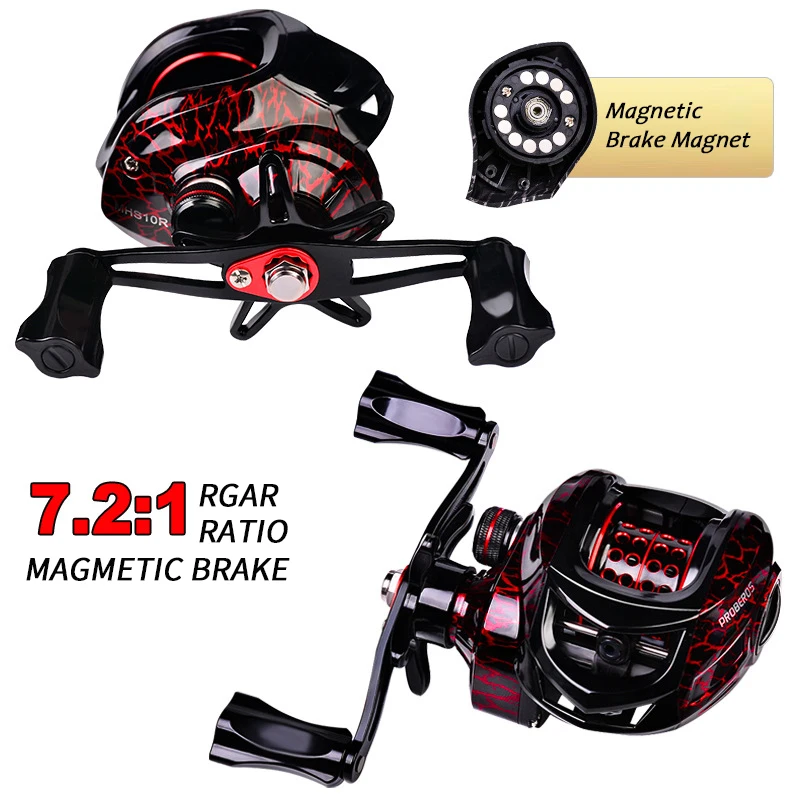 best fishing reel in malaysia 7.2:1 10 Bearings Fishing Reels Baitcasting 10KG Max Drag Best Casting Reel  Malaysia Fishing Wheel Carrete De Pesca