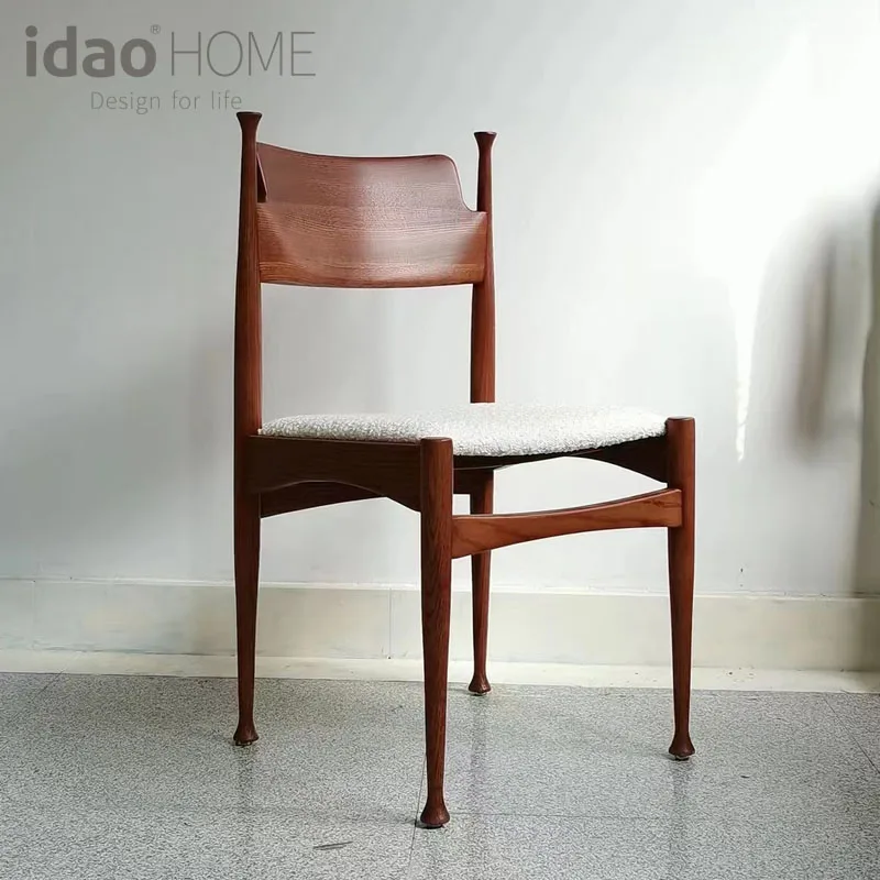 Скандинавский стул из массива дерева, обеденный стул из ясеня, стул для столовой, встреч, простой стул на спине