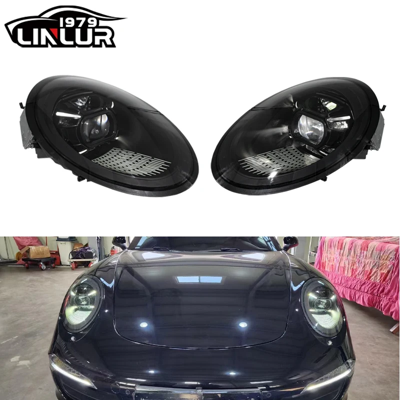 1979LL 2012 2014 2017 911 991 Headlights Upgrade To 992 2023 Matrix LED Headlight For Porsche 911