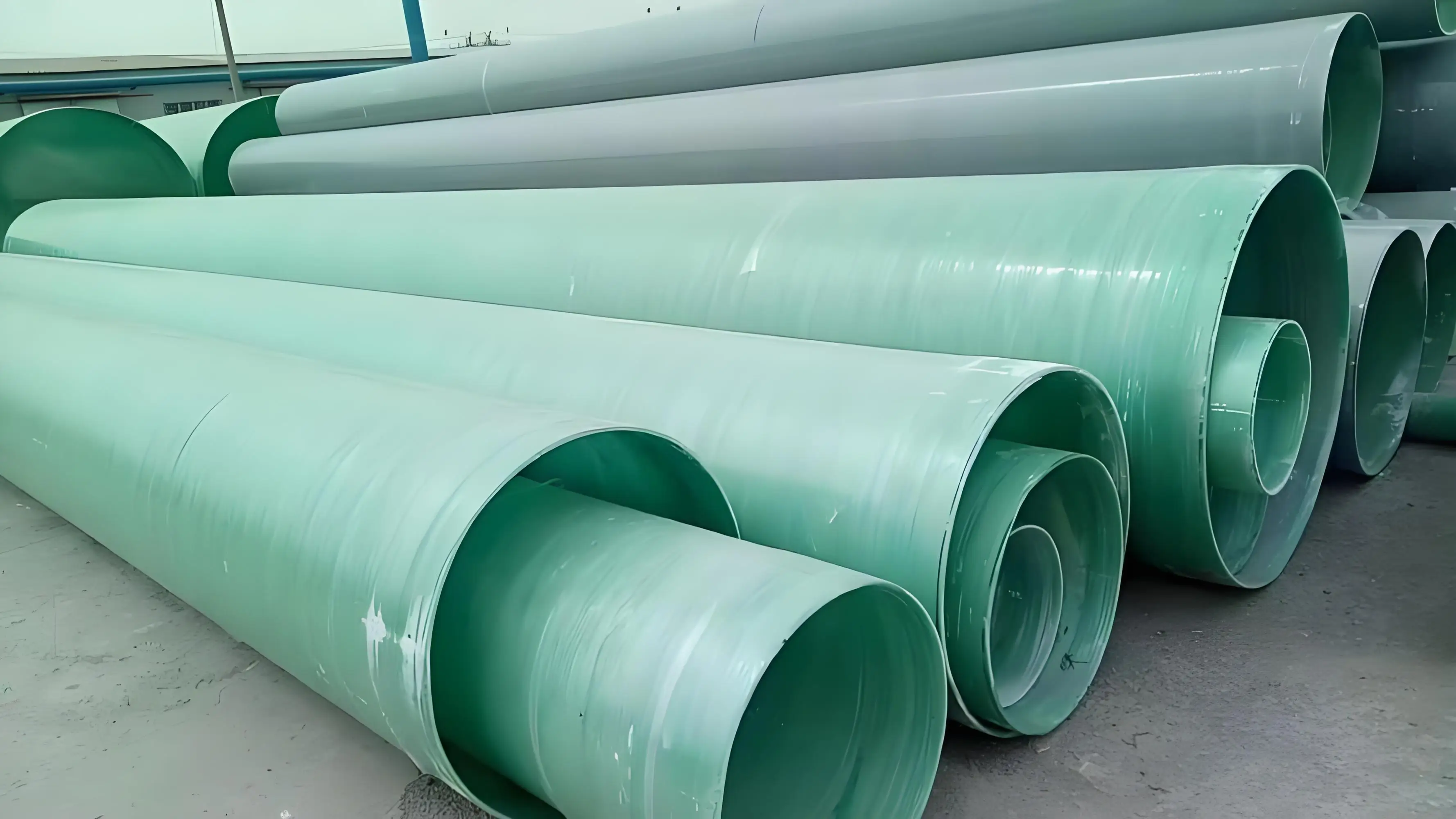 Grp Frp Pipe Fiber Glass Composite Pipe/frp Process Pipe/buried Frp ...