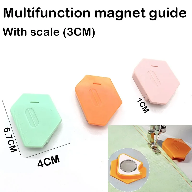 NEW Product Sewing Machine Guide With Scale Multi-function Magnet Flange Regulation Polygon Magic Color Single Needle Machine