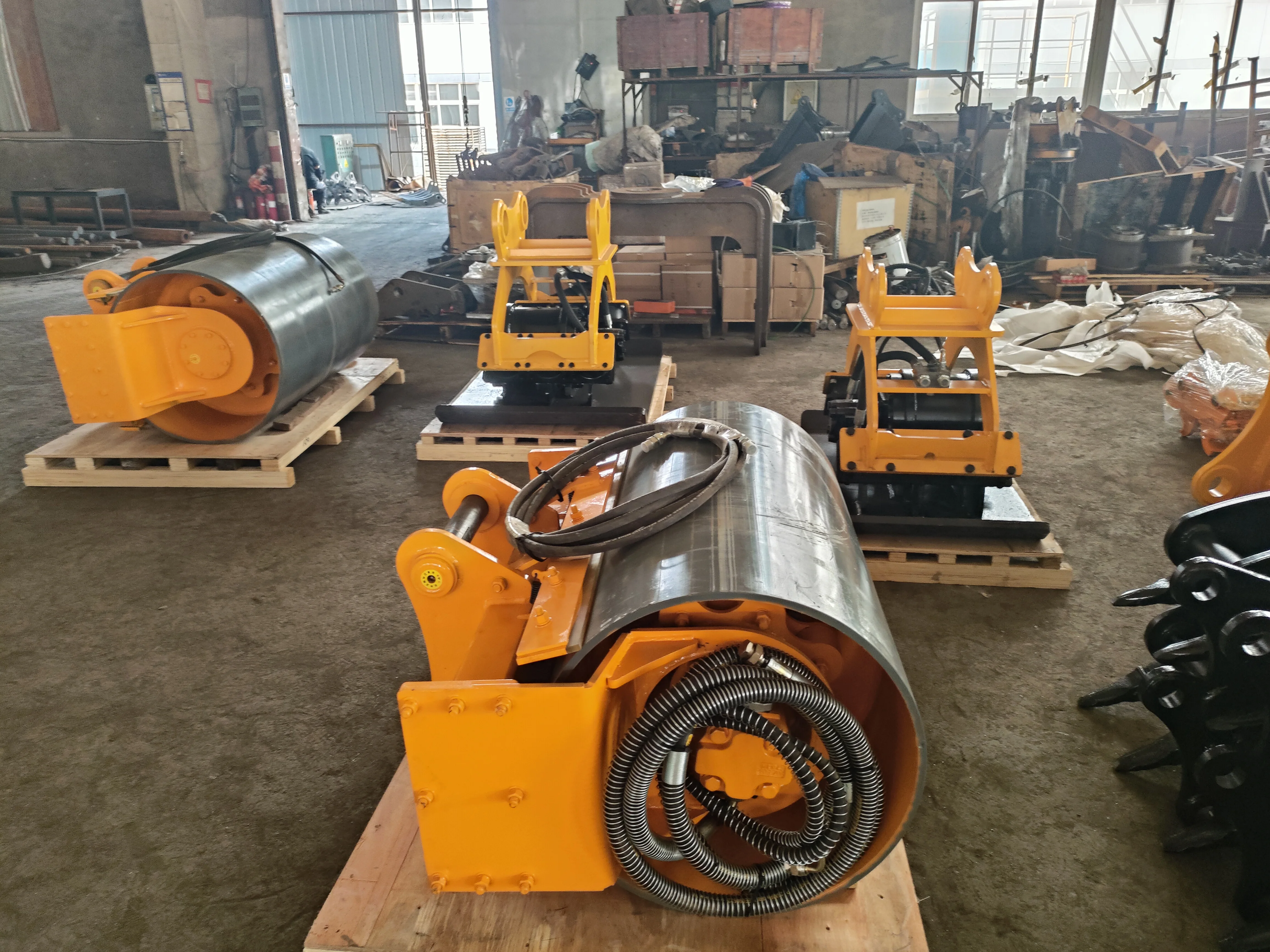 Насадки для экскаватора гидравлический барабанный уплотнитель уклон дорожный