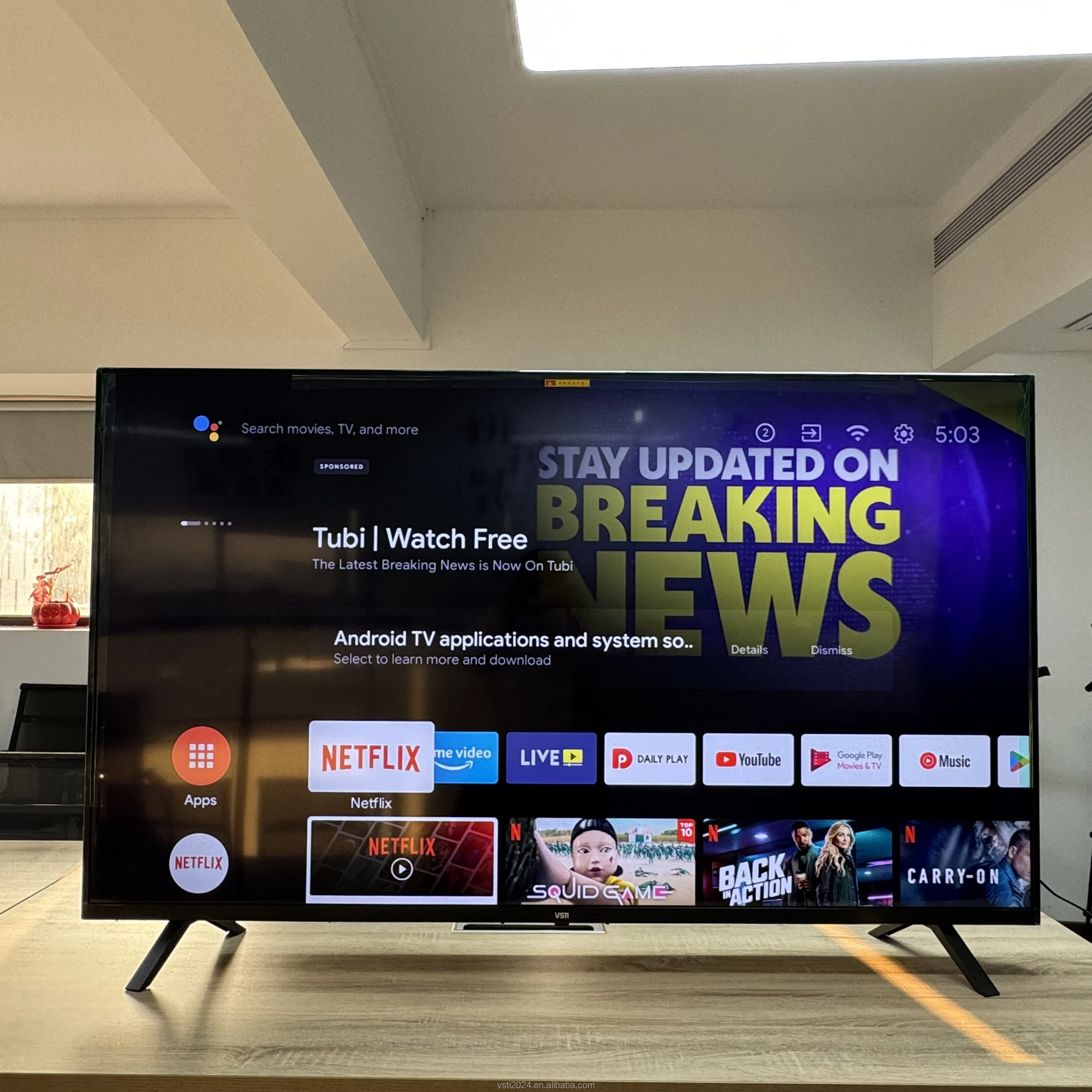 Smart TV 55 Inch 4K LED HDTV with Android Black Hotel Use| Alibaba.com
