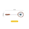 White-Clover ceramic spoon