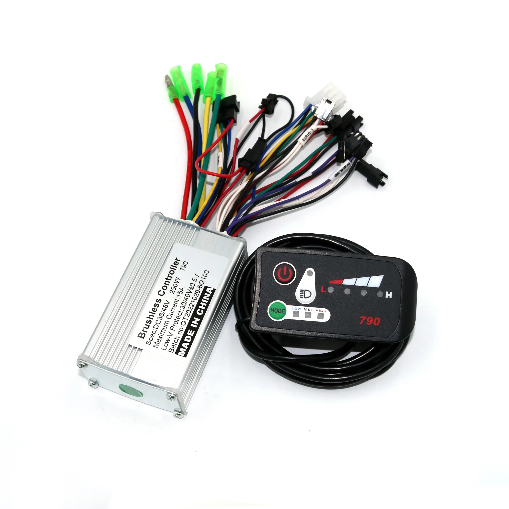 36V 48V 250W E-bike Brushless Motor 790 Controller BLDC Motor Driver+790LED Display