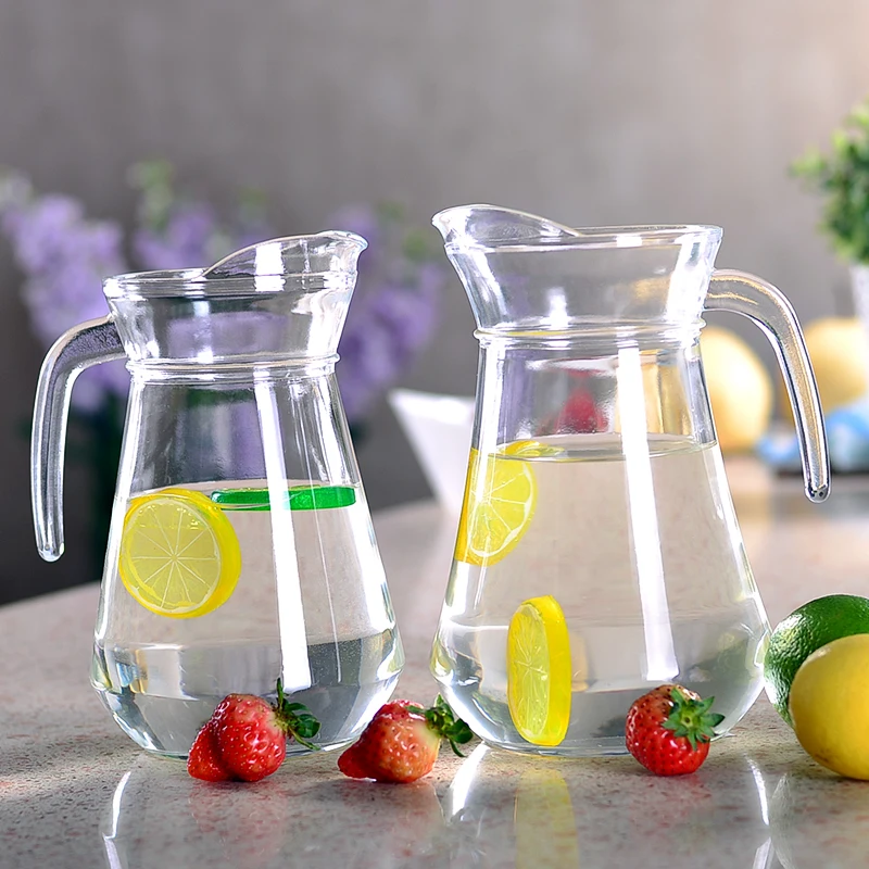 KJHBV Milk Water Bottle Milk Pitcher with Lid Milk Container Tea Pitcher 1  Gallon Glass Carafes Restaurant Water Glass Juice Pitcher Milk Pitcher for