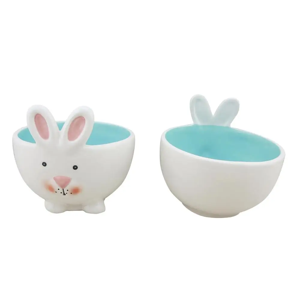 Bowl Iregular Shape Easter Ceramic With Rabbit 3d Design Ceramic 