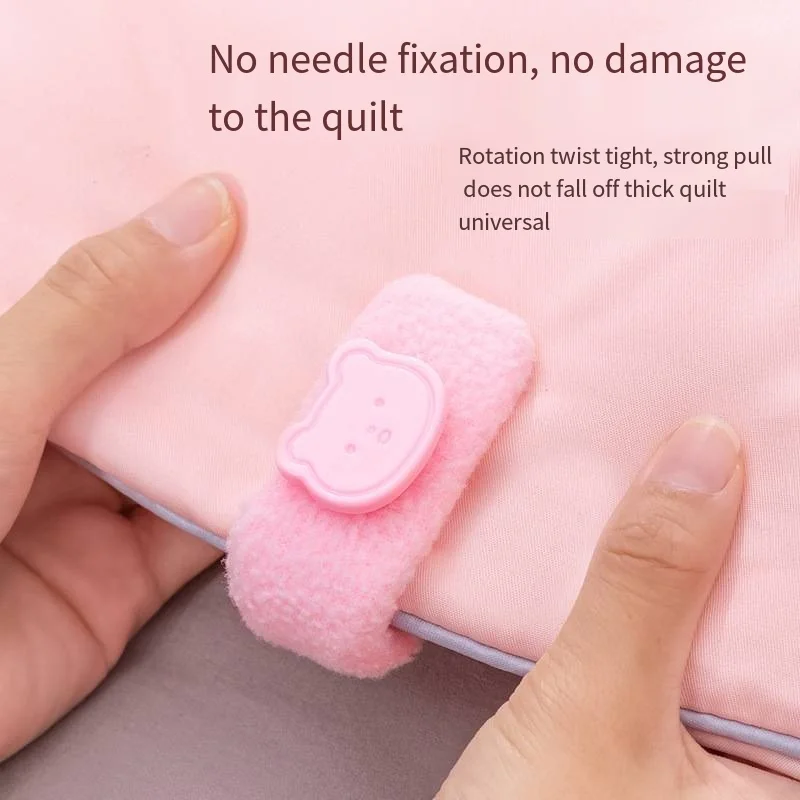 The new fleece quilt fixator is fixed without needle and cotton details