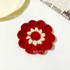 Posavasos floral rojo