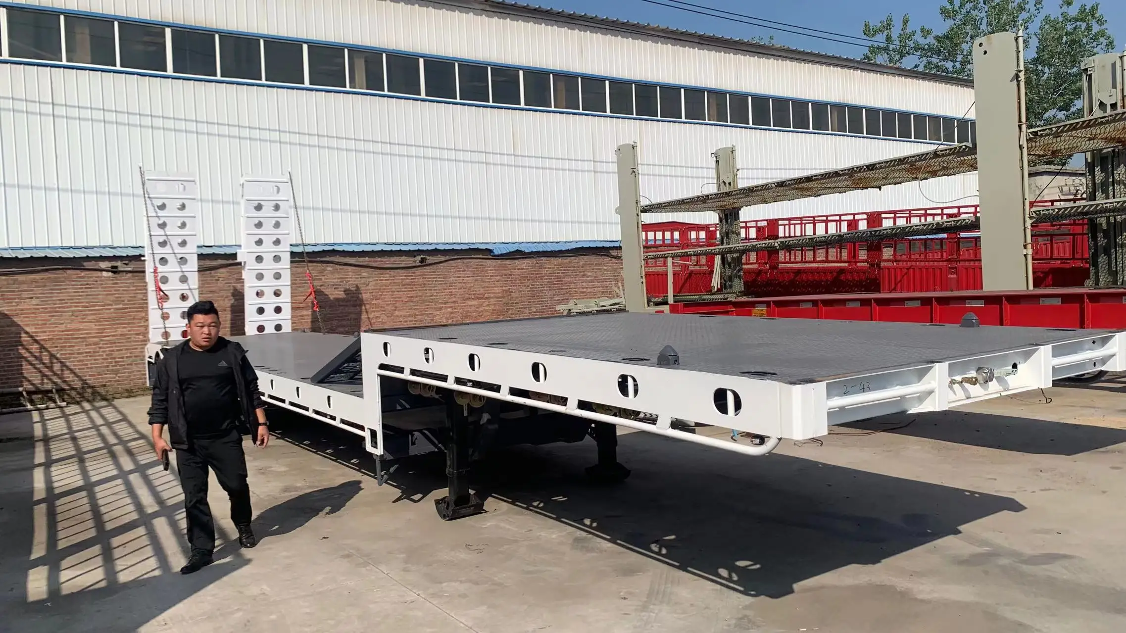 4axles Removable Lowboy Semi Trailer Detachable Gooseneck Low Bed Trailer Buy Low Bed Trailer