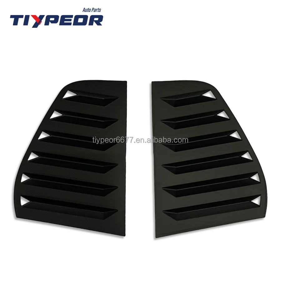 product abs black rear side window quarter louver trim for volkswagen golf 6 mk6 2010   2013-3