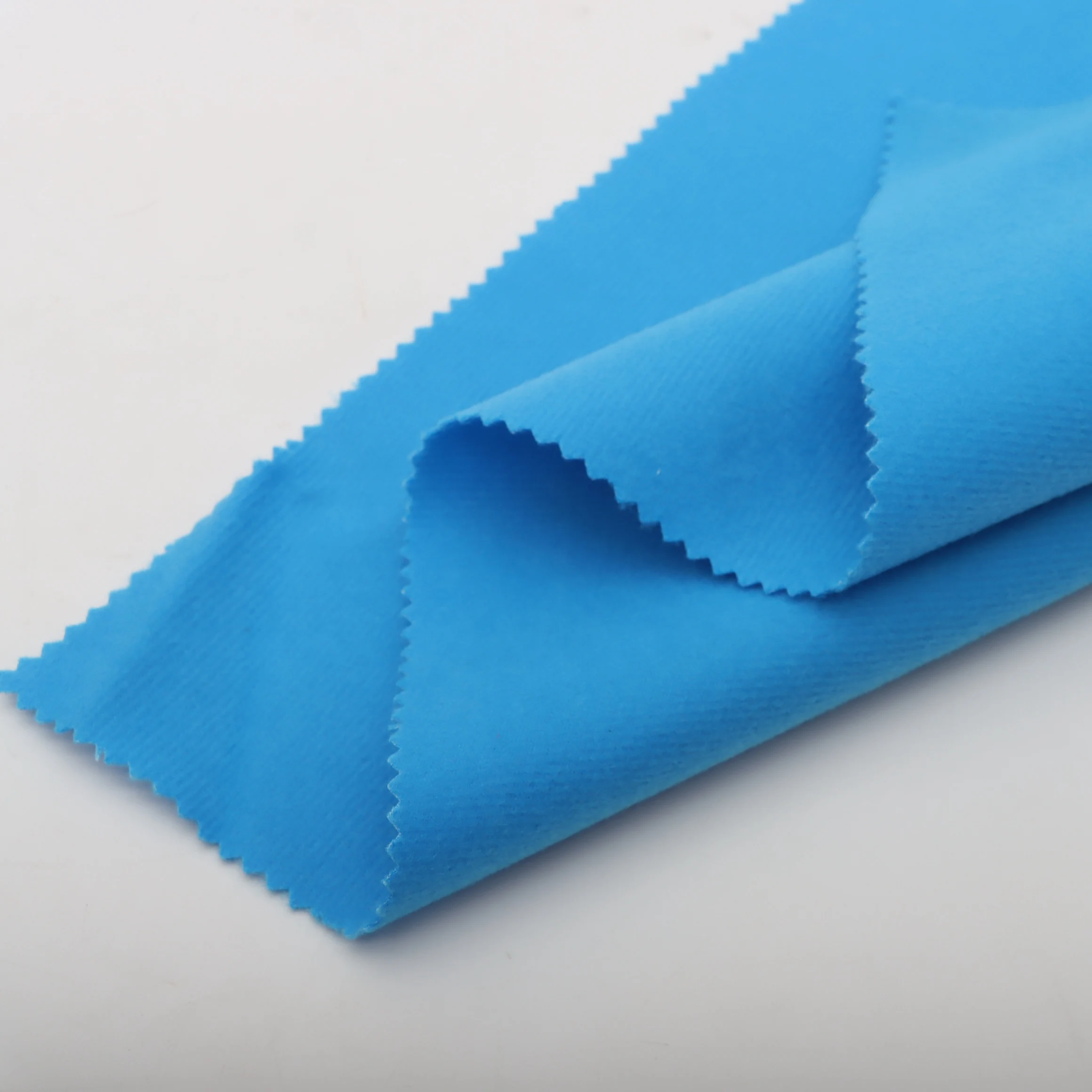 Anpassbarer Polyester-Mesh-laminierter Samtstoff, geeignet für Bekleidungsstoff/Sport-Schutzausrüstung/Atmungs-Armbandstoff