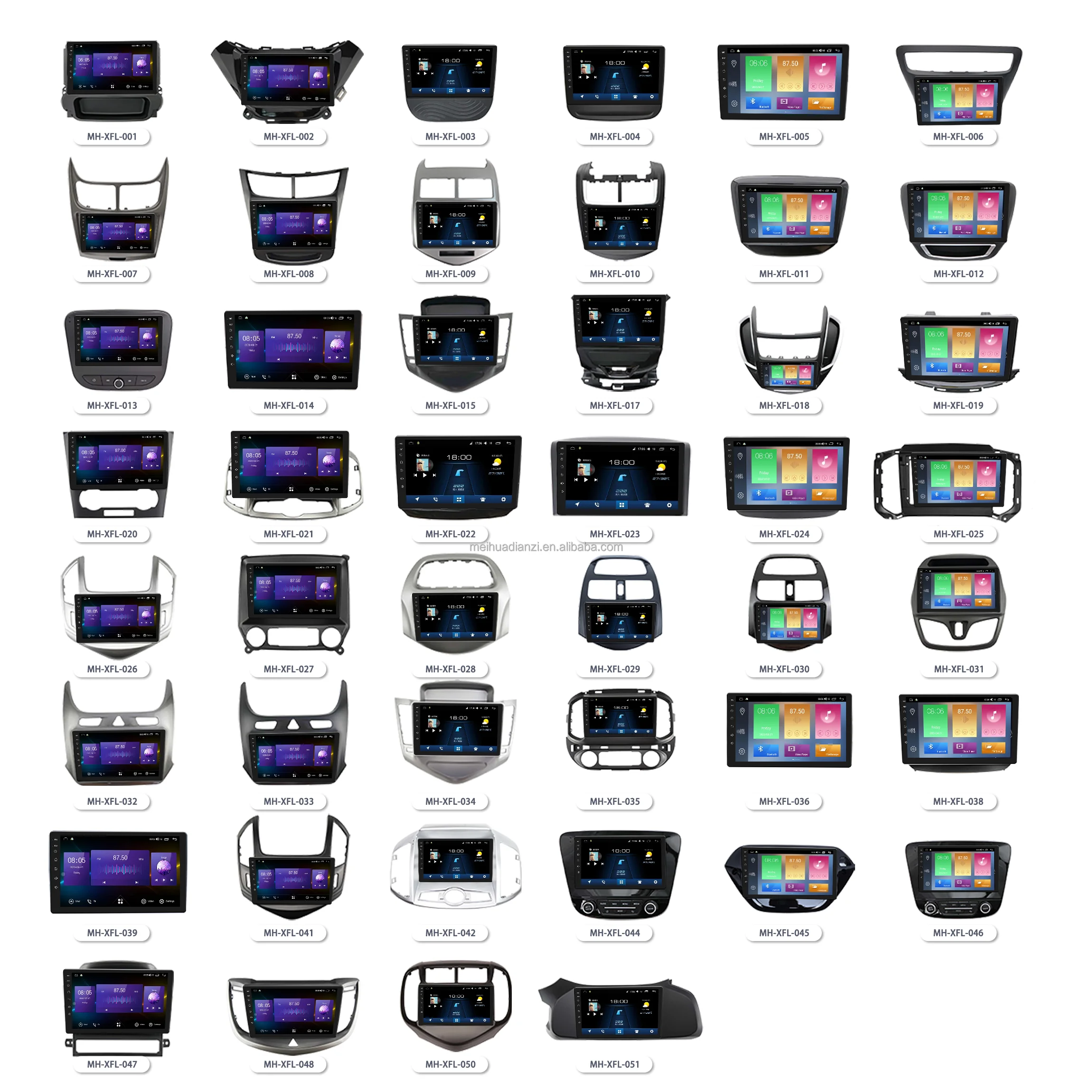 MeiHua Portable Car Android Screen for Chevrolet Cruze 2009-2012 Car Radio GPS Navigation Multimedia Player Dashboard Kit Frame