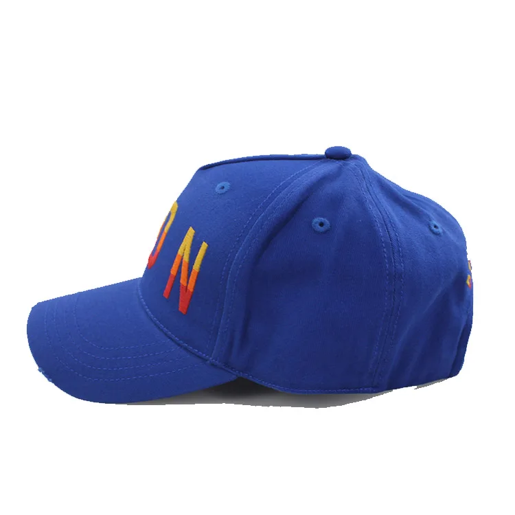 Italy Popular 5 Panel High Profile Distressed Acid  Two-twashone Baseball Cap With 3d Embroidery logo