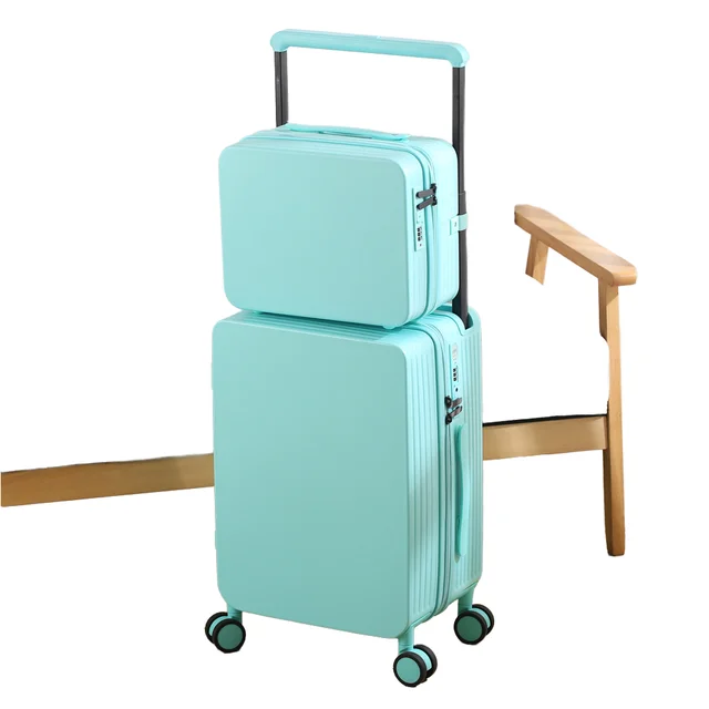 Large Capacity Outdoor Travel Bags Universal Wheel Carry Suitcase with Trolley Spinner ABS Main Material Password Function