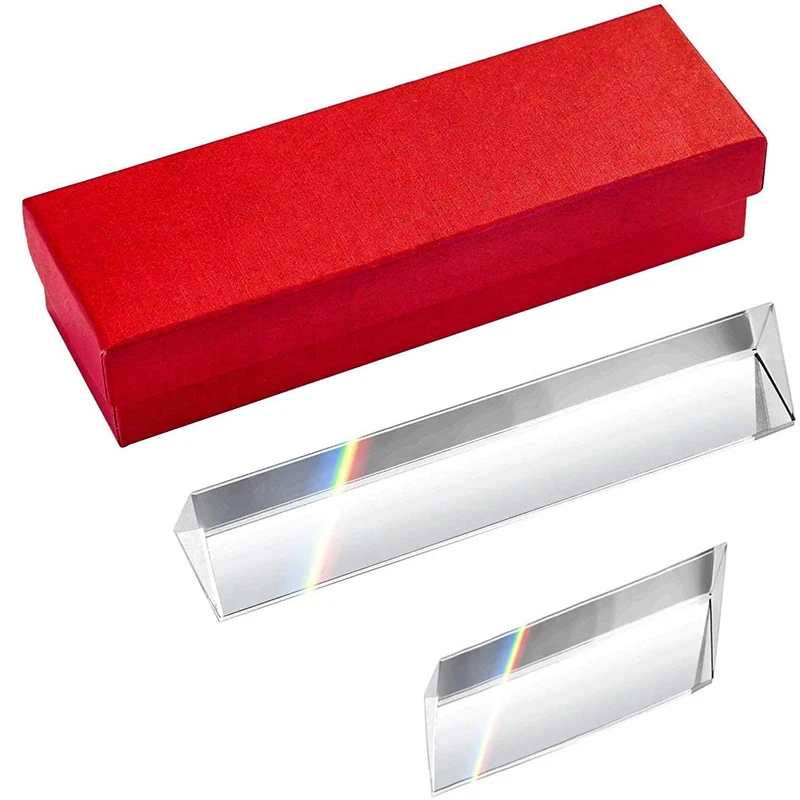 Photography Optical Crystal Prism Set with 55mm Crystal Ball 50mm Crystal Cube 50mm Triangular Prism 60mm Optical Pyramid
