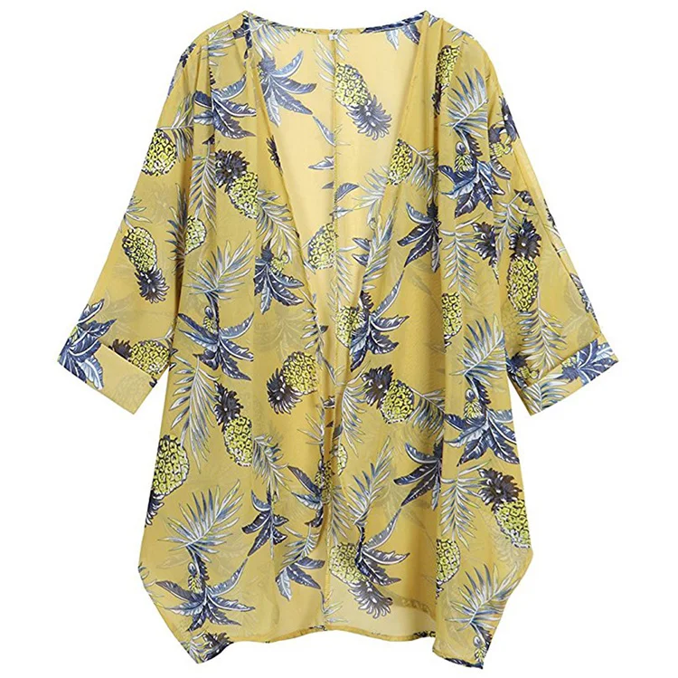 short kimono beach cover up