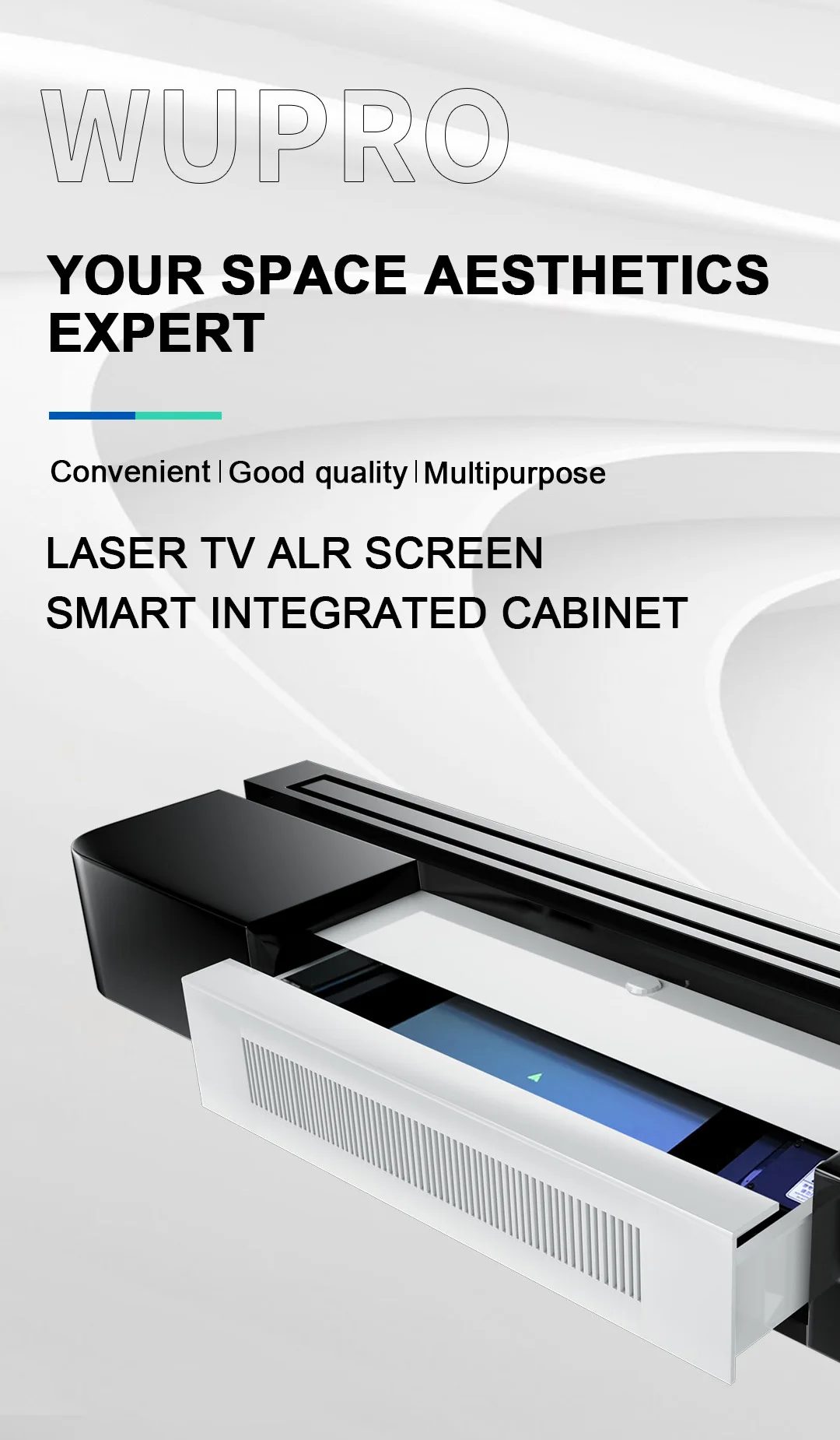 Cbsp Rack Custom Service High-end Style CBSP UST Projector 4K Laser Tv Cabinet ...