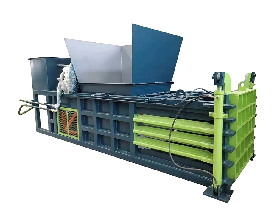 Fully Automatic Baler Hydraulic Paper Press Plastic Bottle Compactor for Home Metal Baler With Hopper