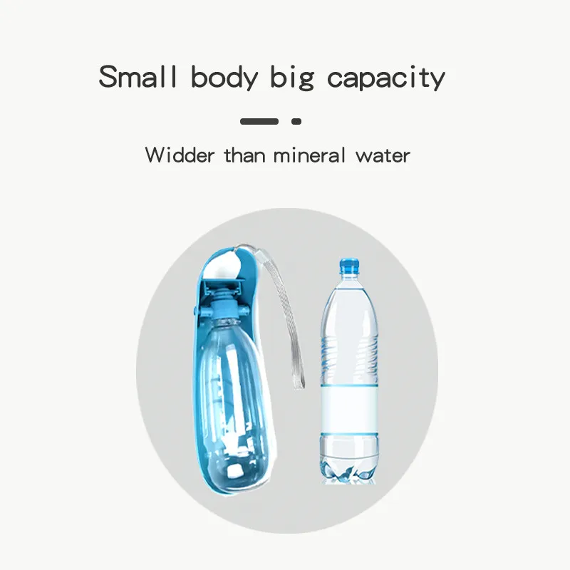 Hot Sale Pet Feeder Water Pet Bottle for Dogs Outdoor 500 ML Pet Products Drink Feeding Water Bottle manufacture