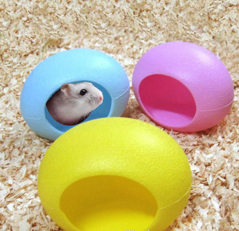 cute wooden hamster house small pet mouse house nest pet sleeping warm and comfortable colored egg nest