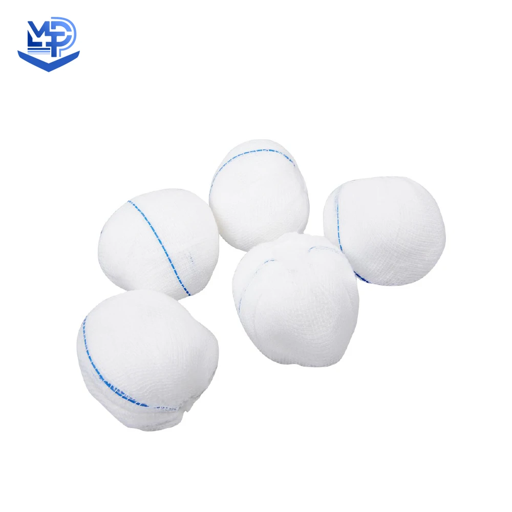 Medical disposable sterile GAUZE BALL Manufacturer Supplier Absorbent X Ray Cotton Gauze Ball hospital round cotton dental gauze