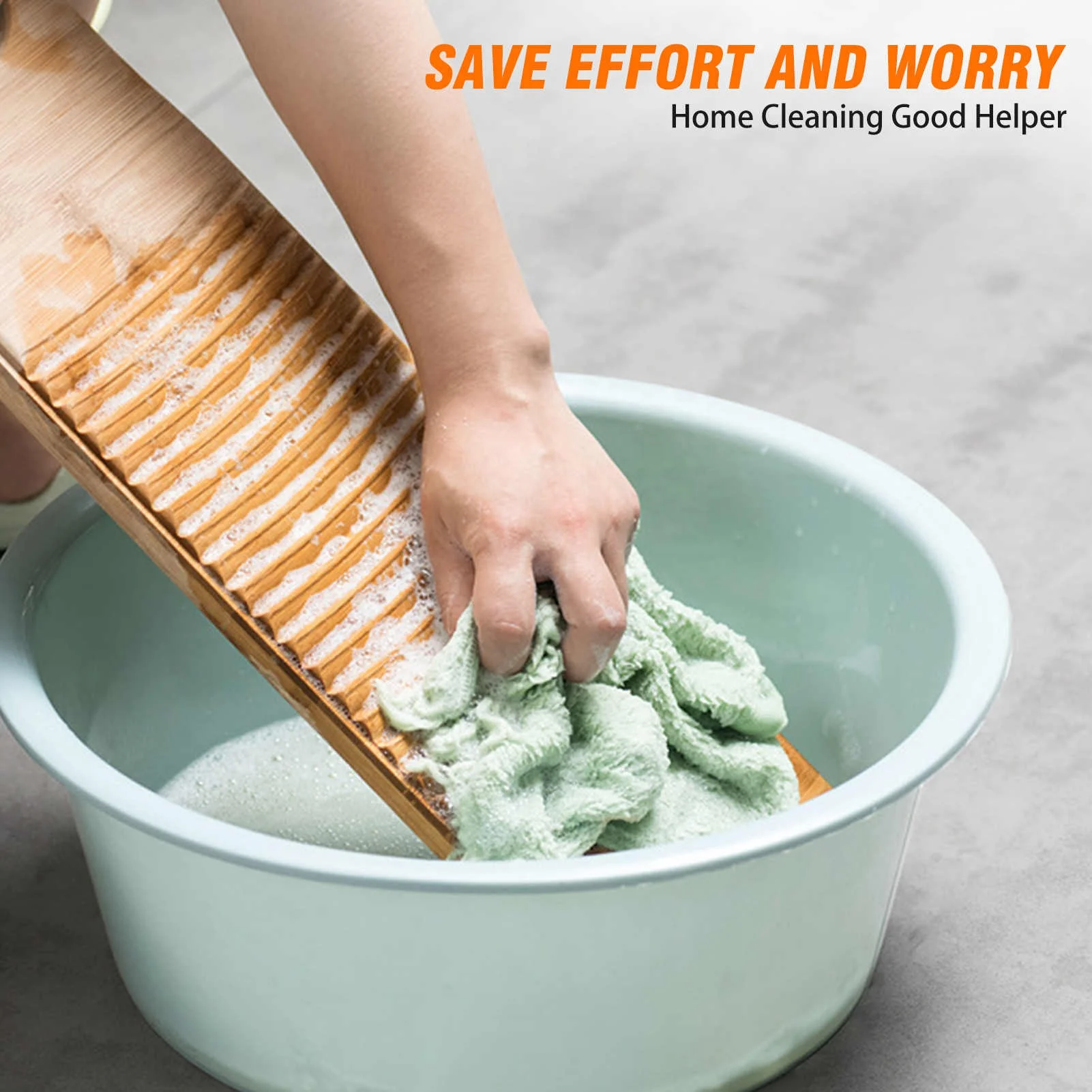 Lavatoio In Bamb&ugrave; Per Bucato - Tavola Da Lavaggio Pratica Per Lavandino