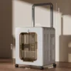 Large Capacity Breathable Pet Suitcase - Premium Gray