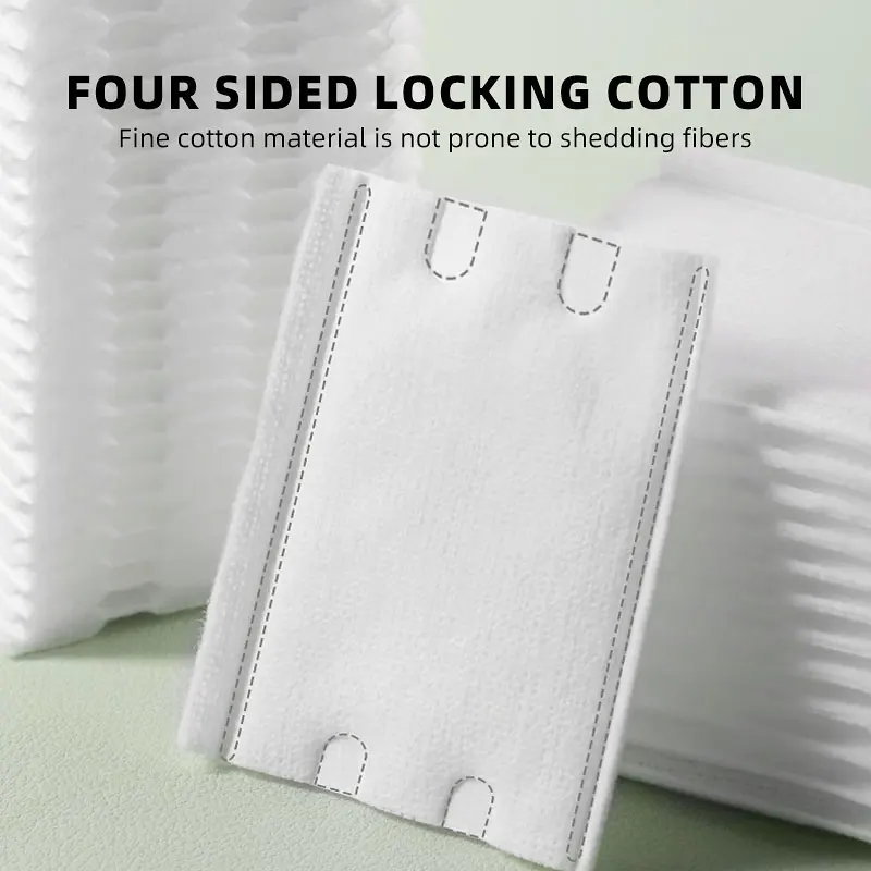 130Pcs Soft Cotton Pad Square Makeup Remover for Face Skin Care Wet and Dry Use Washable and Skin-Friendly H1bacaf672add4638996c265f1c588a63l