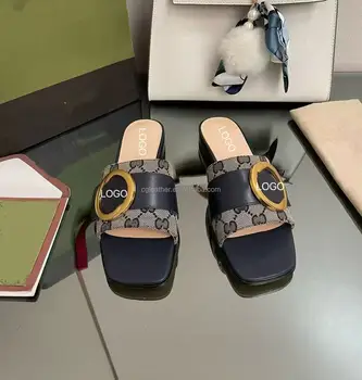 2025 New Letter Printing Sandal Wedges for Women Designer Sandals Women Summer slippers for Women