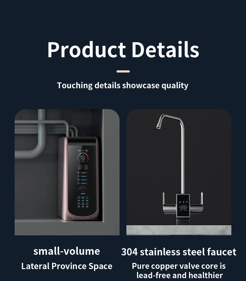 800G Reverse Osmosis Home Use Water Filter Life Reminder TDS Display Drinking Water Manufacturing Vendor