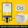 D1 max-ultra-quiet-glazed finish-powerful flushing-tall tank