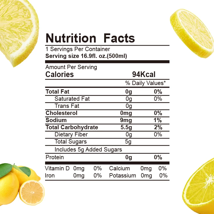 Squeezed Lemon Calories Lemon Juice Nutrition Facts