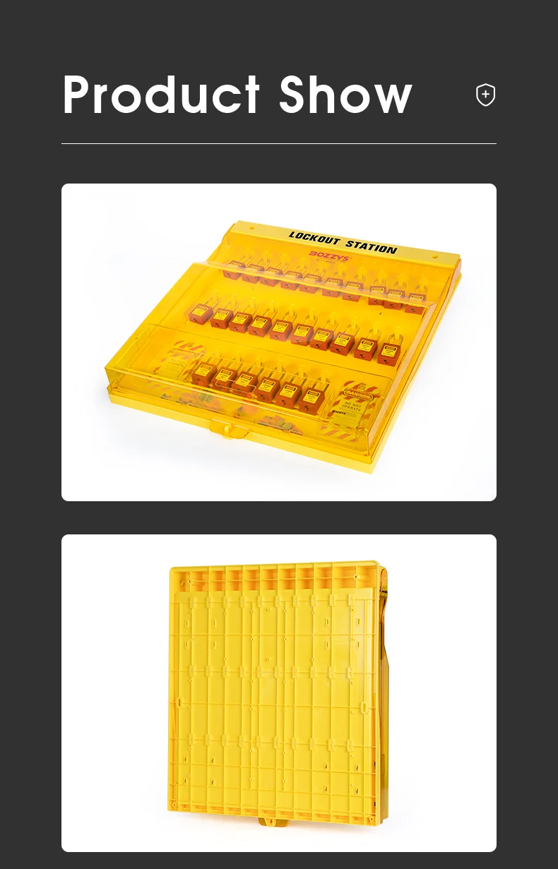 OEM Safety Lockout Tagout Board with 10-30 Padlock Hooks