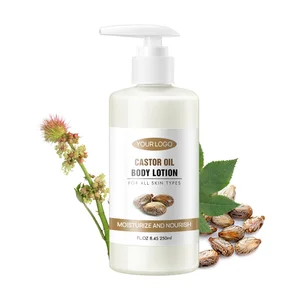 OEM Factory Custom Private Label Fully Effective Organic Lightening Skin Whitening Body Lotion With Castor Oil
