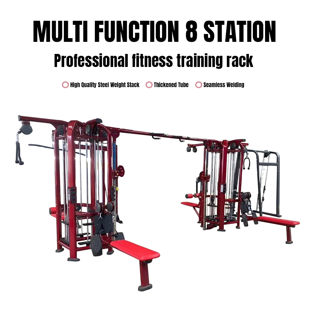 Hot Sale Commercial Gym Fitness Equipment Multi-station Strength Training  Five Station Multi-jungle Weight Plate Station