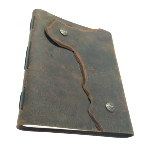 Индивидуальный производитель дизайнерский бумажный журнал ручной работы в деревенском переплетении с белой бумагой для путешествий