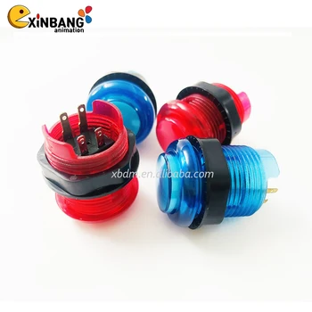 High Quality  28mm 5V 12V LED Push Button Arcade for Diy Arcade Games Kits
