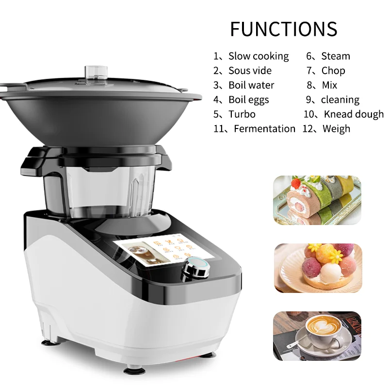 Multifunctional Wifi Smart Kitchen Robot Commercial Mixer Smoothie Juicer Food Processor with Soup Maker