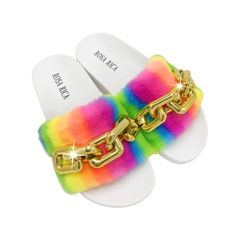 fuzzy rainbow slides