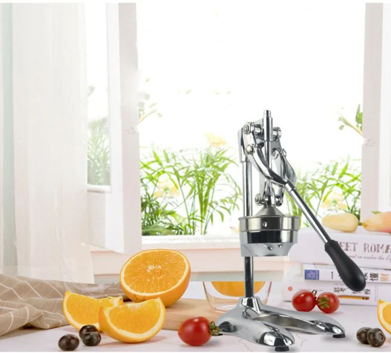 Commercial Grade Manual Citrus Juicer, Extractor, and Juice Press Silver Polished - Image 5