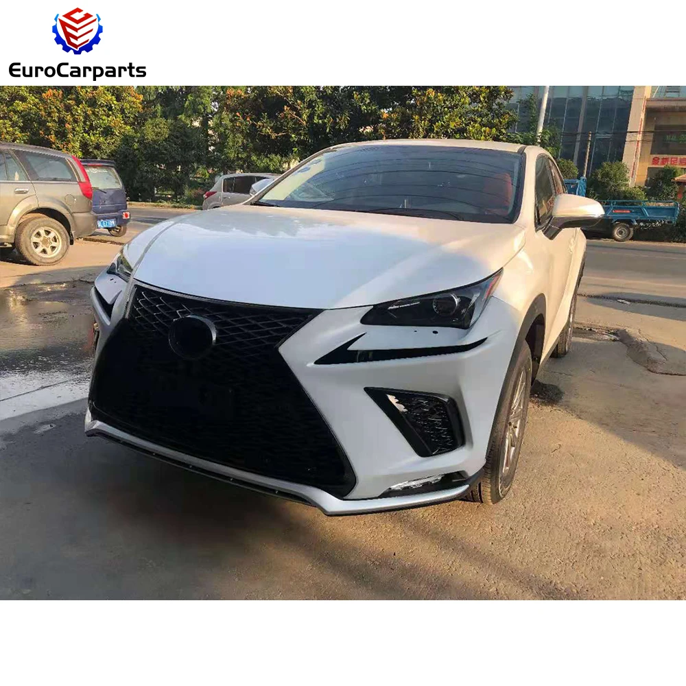 Front Bumper With DRL for LEXUS NX300 2015-2017 Upgrade to 2018y F Sport Style Front Bumper Car Accessories Auto Tuning Parts